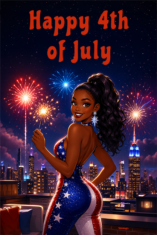 Happy 4th of July e-Card — Digital Download PNG