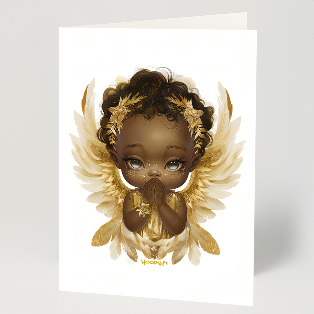 Blue-Eyed Baby Angel in Prayer (AA)