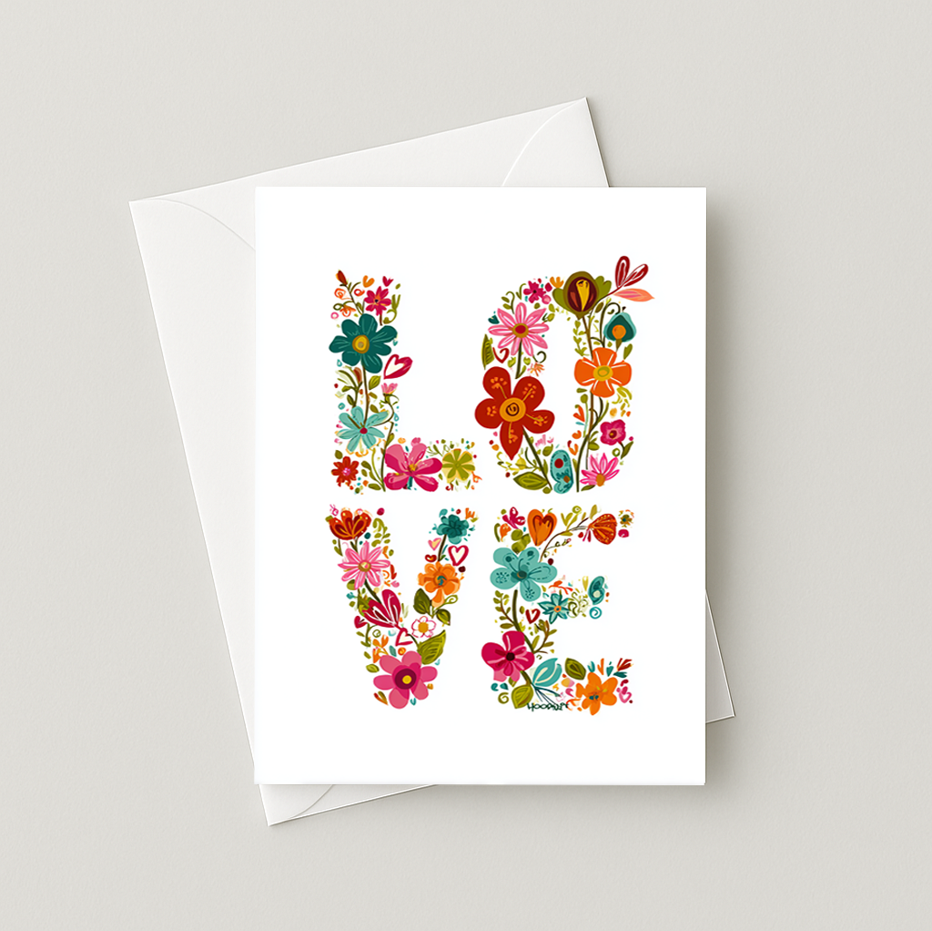 Floral LOVE Card
