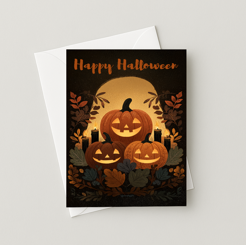 3 Pumpkins in Fall Colors