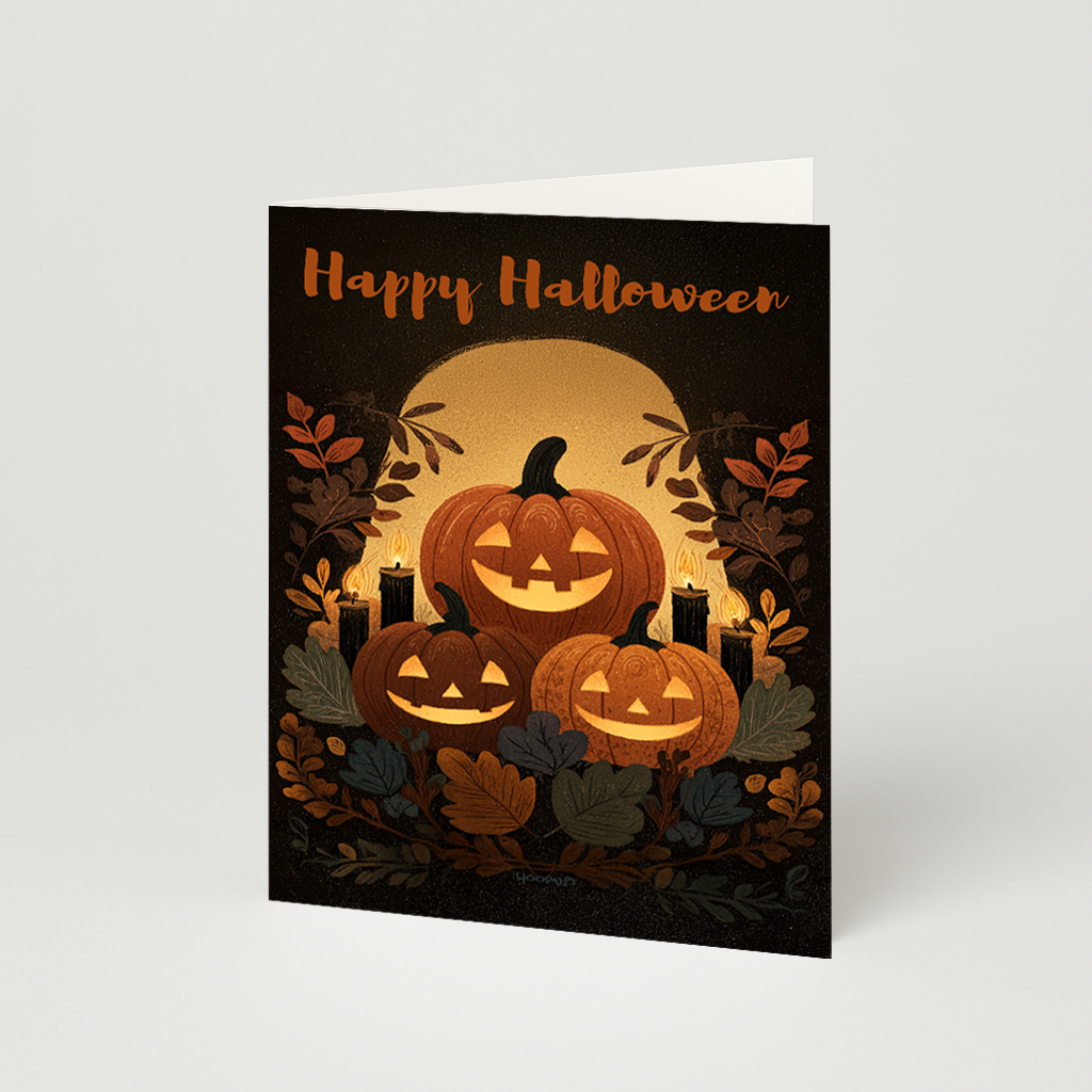 3 Pumpkins in Fall Colors