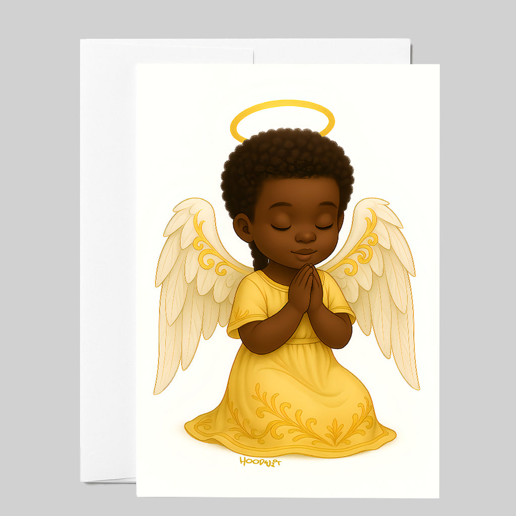 Golden Prayer Angel