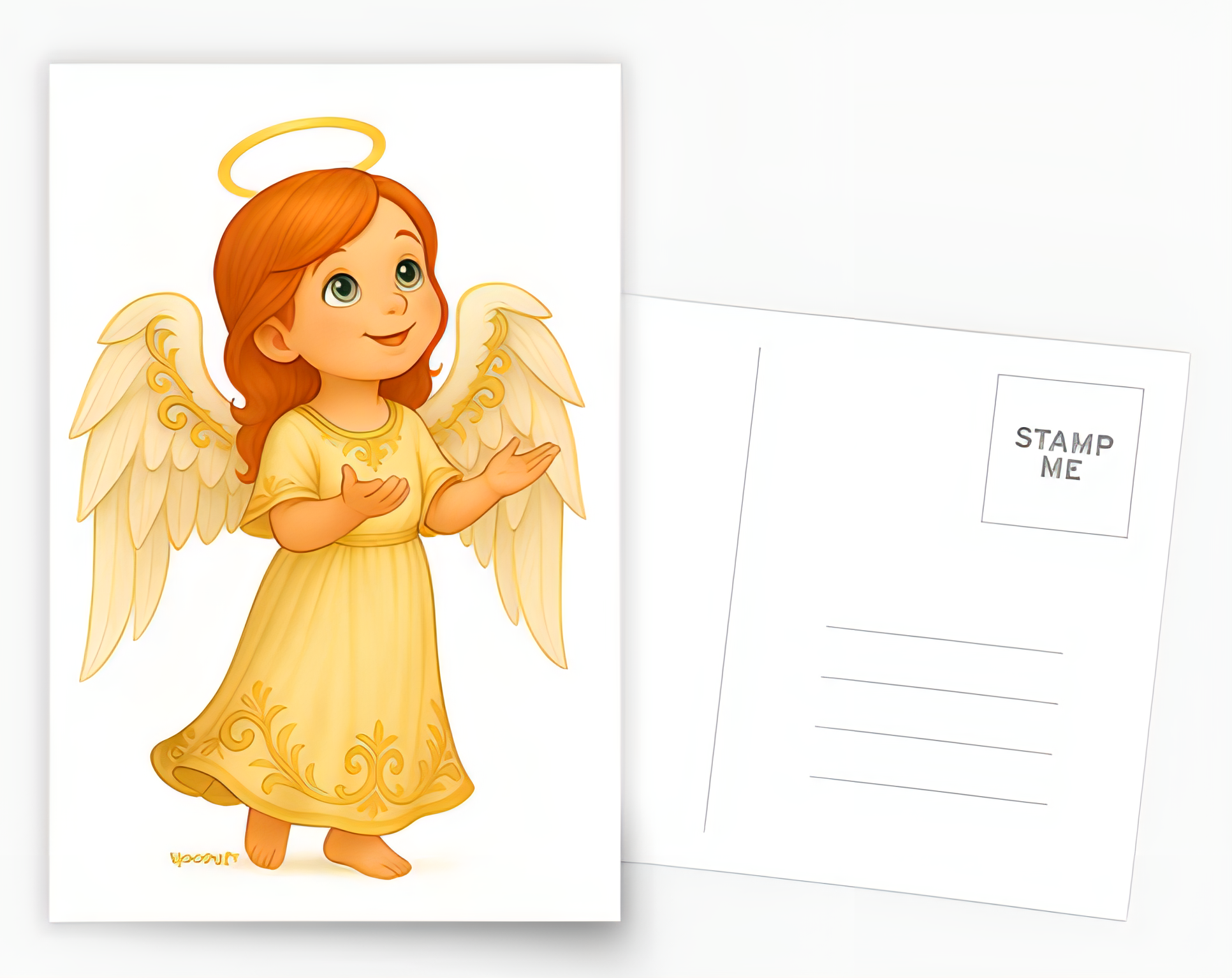 Golden Gentle Blessing Angel