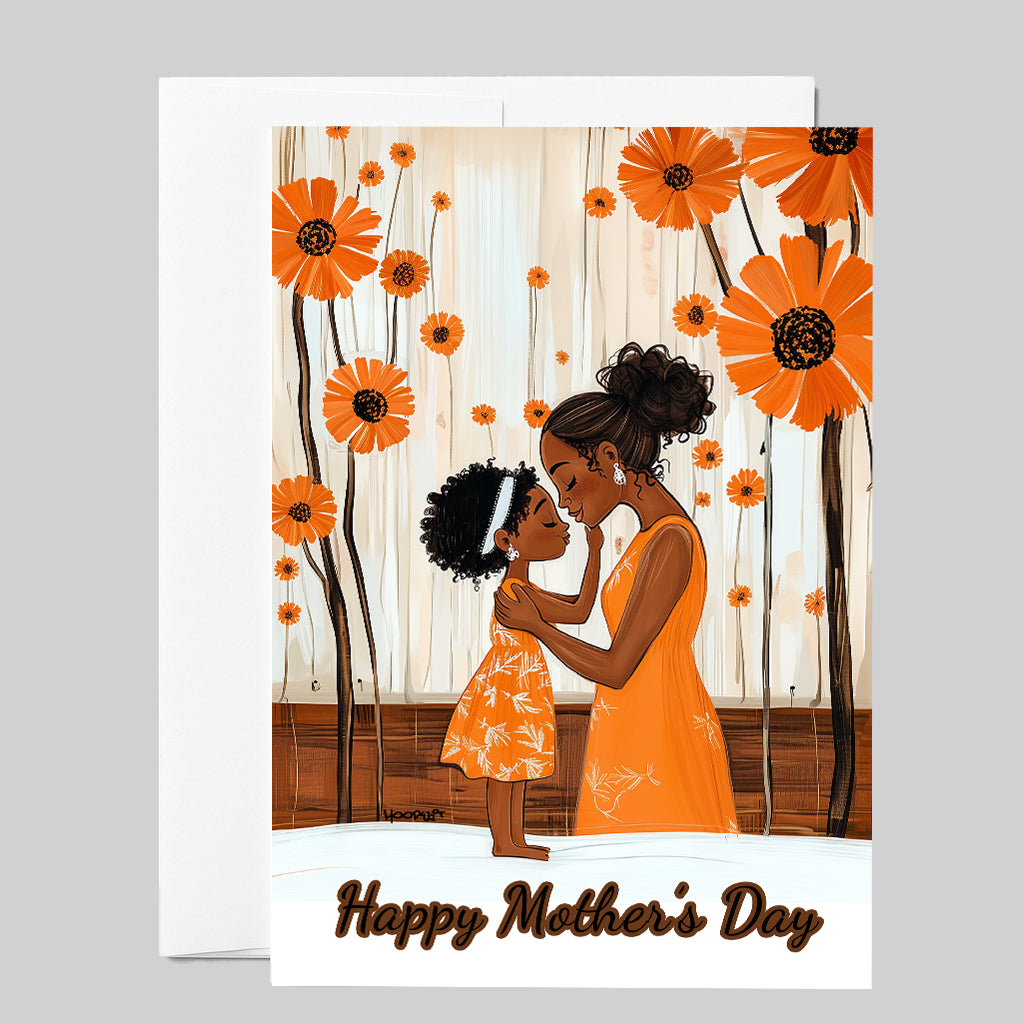 Mother’s Day Card | Mother & Daughter Tenderness