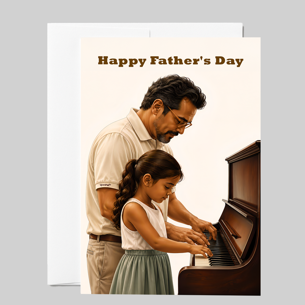 Father & Daughter Piano Lesson