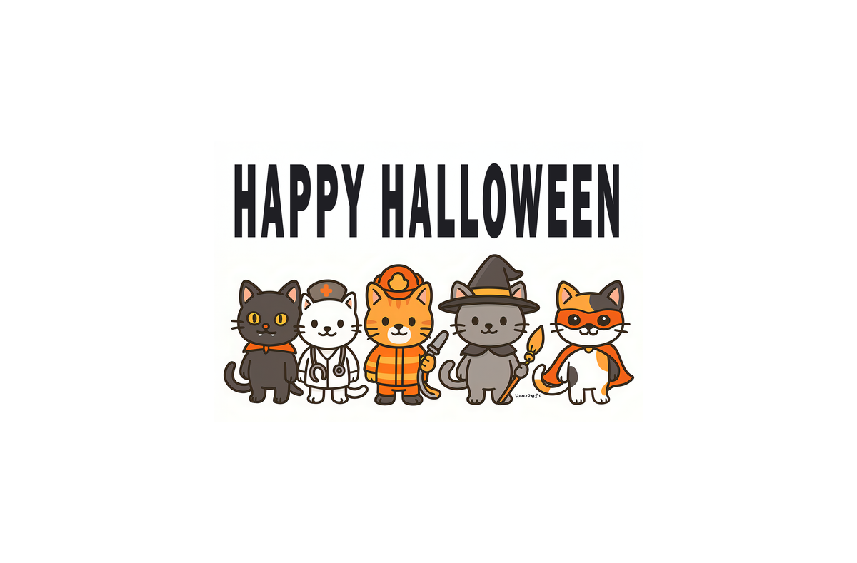 Pets want in on the spooky season fun.