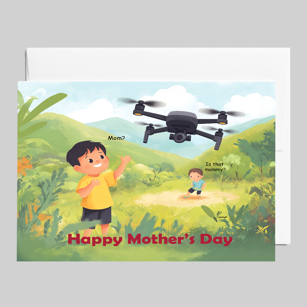Funny Mother’s Day | Mom Drone Parenting Kids