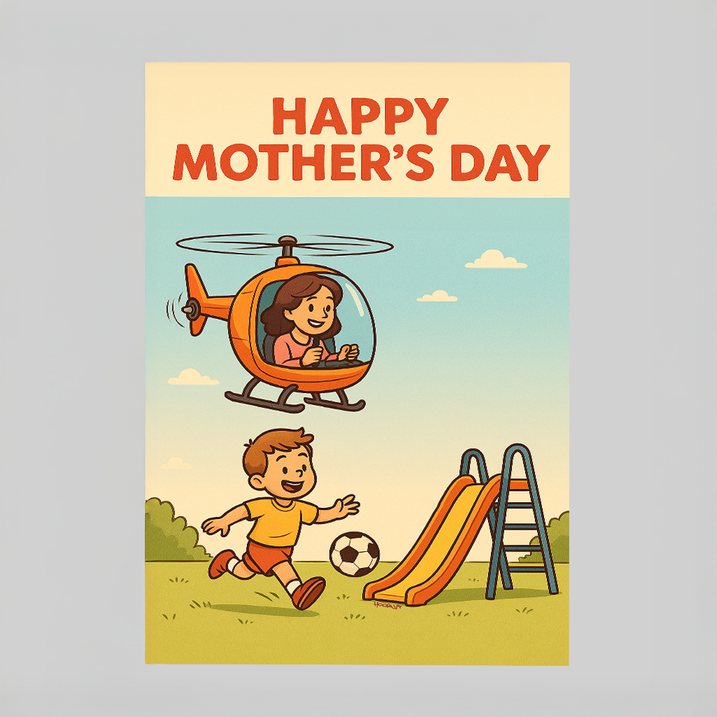 Helicopter Mom at the Playground