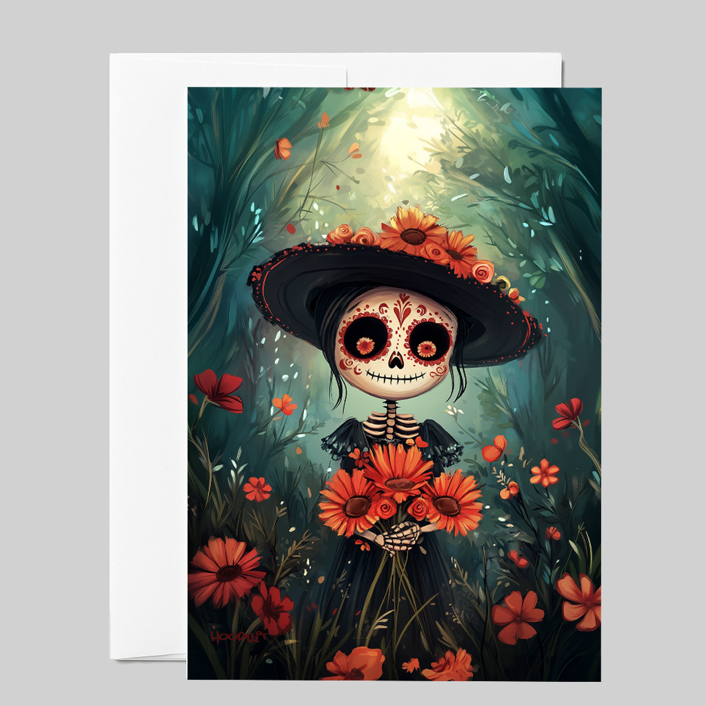 Day of the Dead in the Garden Greeting Card