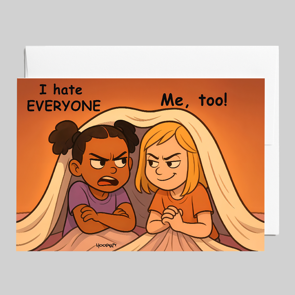 BFFs Hate Everyone Greeting Card