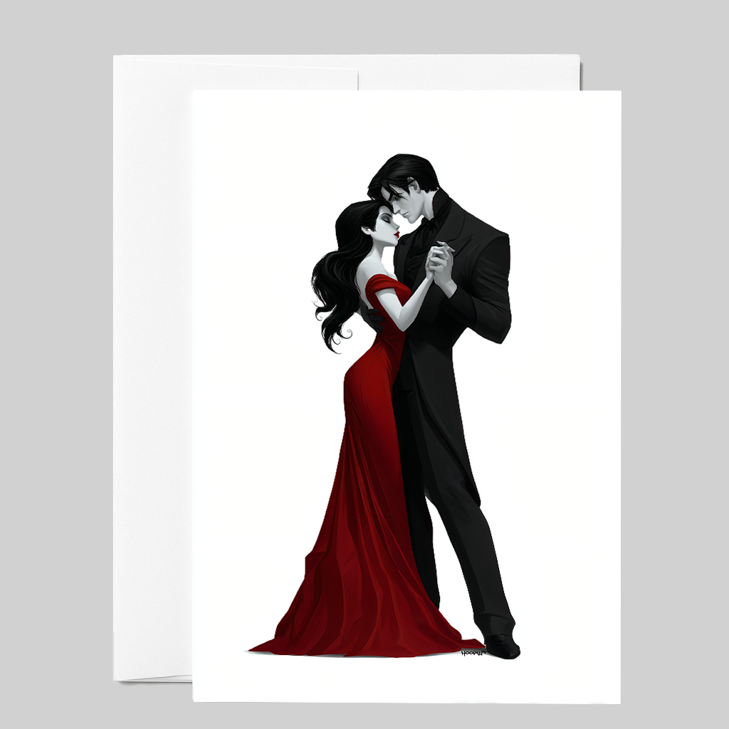 Gothic Dance Romantic Card
