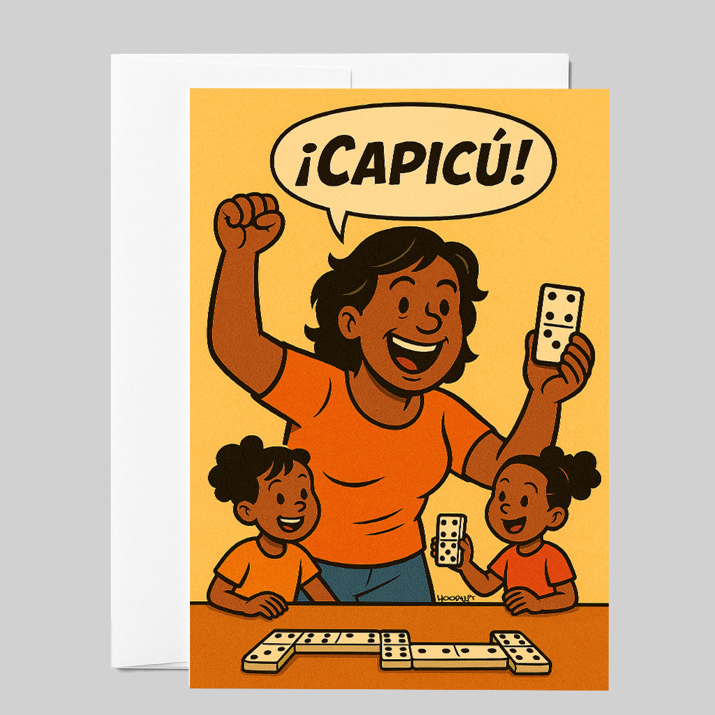 ¡Capicú! Domino Game Night Greeting Card