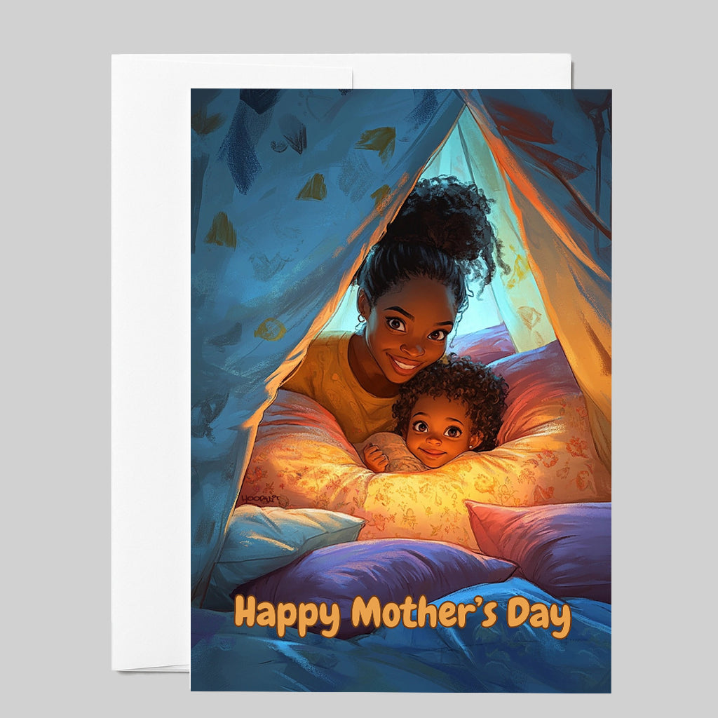 Mother’s Day Card | Mother & Daughter Pillow Fort