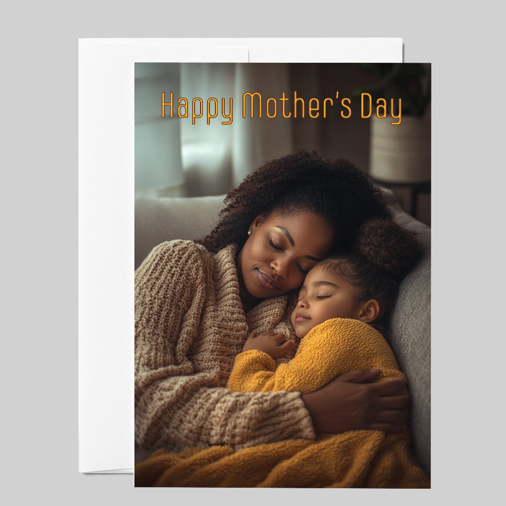 Mother’s Day Card | Mother & Daughter in Peaceful Nap