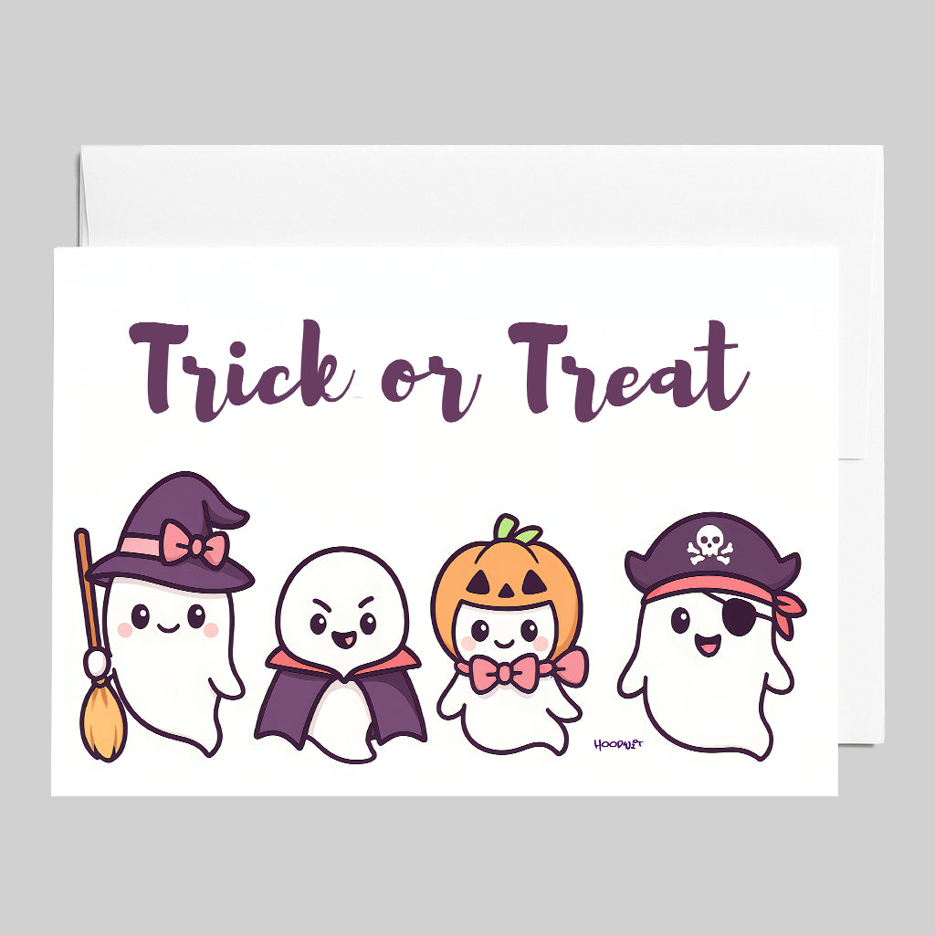 Kawaii Ghosts in Costumes | Trick or Treat